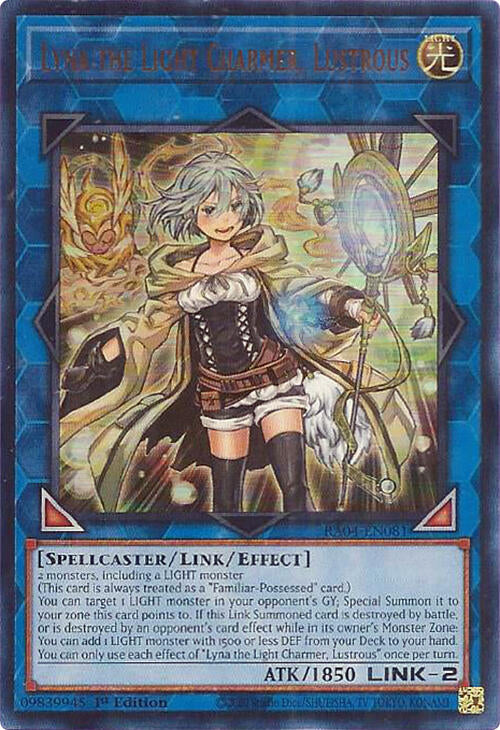 Lyna the Light Charmer, Lustrous [RA04-EN081] Ultra Rare | Galactic Gamez