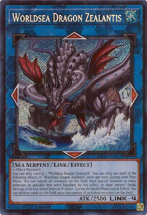 Worldsea Dragon Zealantis [RA04-EN082] Secret Rare | Galactic Gamez
