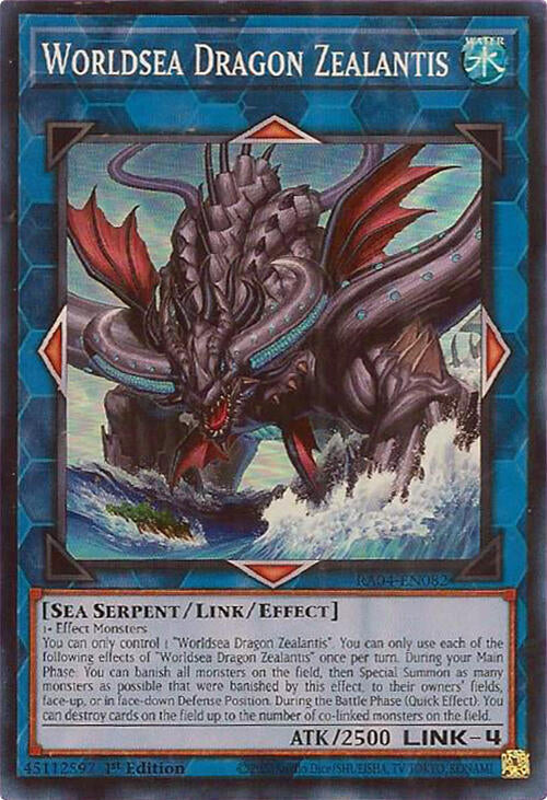 Worldsea Dragon Zealantis [RA04-EN082] Super Rare | Galactic Gamez
