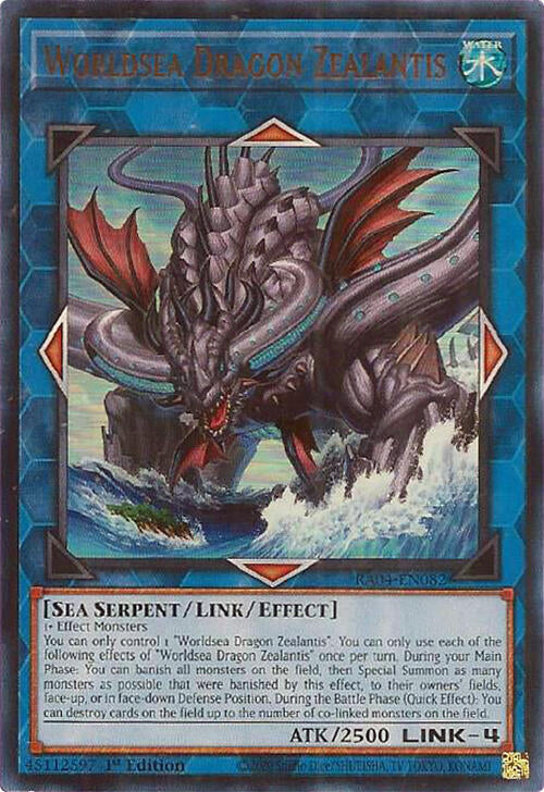 Worldsea Dragon Zealantis [RA04-EN082] Ultra Rare | Galactic Gamez