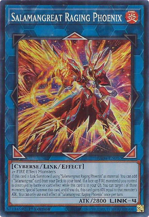 Salamangreat Raging Phoenix [RA04-EN083] Super Rare | Galactic Gamez