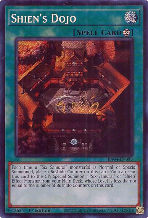 Shien's Dojo [RA04-EN088] Secret Rare | Galactic Gamez