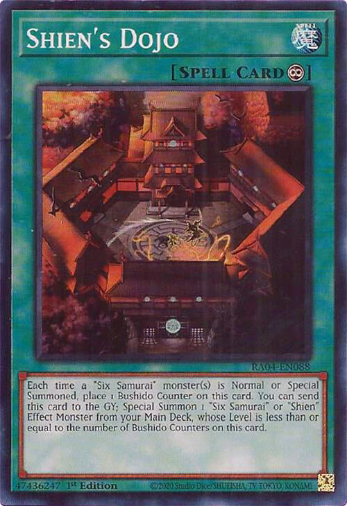 Shien's Dojo [RA04-EN088] Super Rare | Galactic Gamez