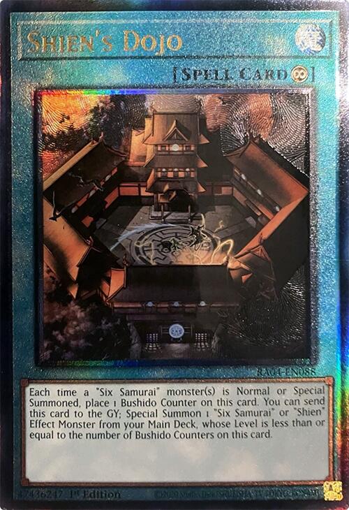 Shien's Dojo [RA04-EN088] Prismatic Ultimate Rare | Galactic Gamez