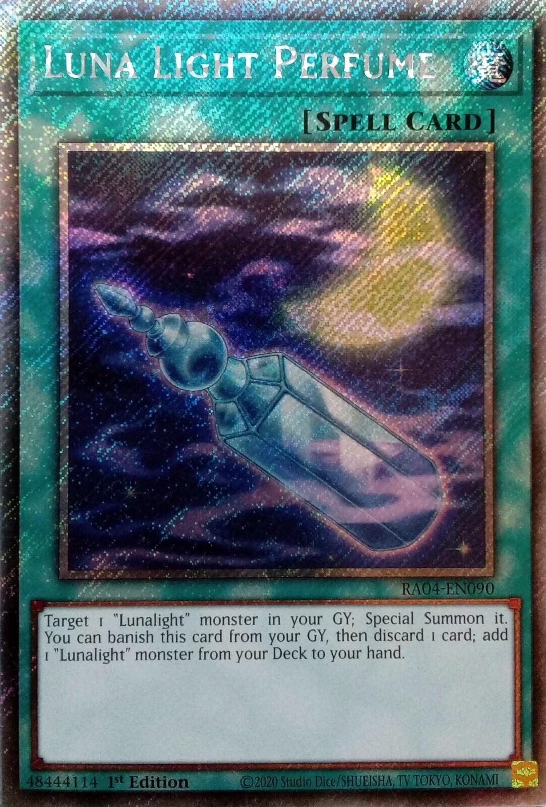 Luna Light Perfume [RA04-EN090] Platinum Secret Rare | Galactic Gamez