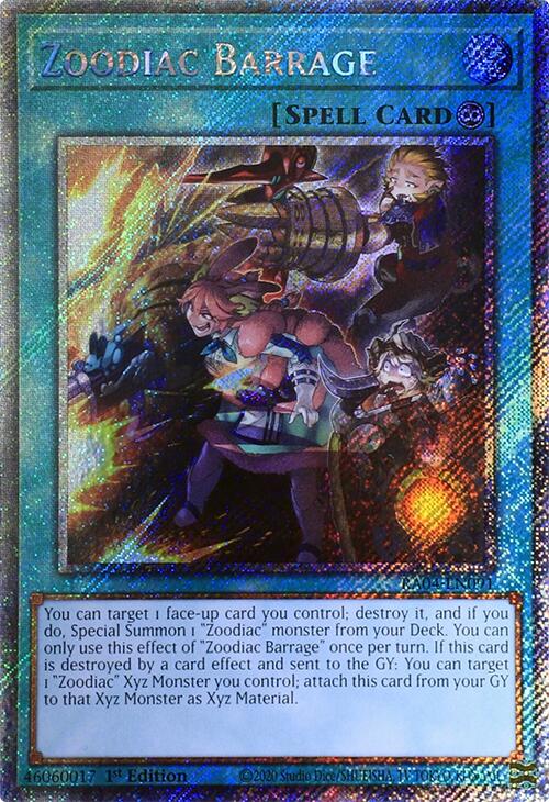 Zoodiac Barrage [RA04-EN091] Platinum Secret Rare | Galactic Gamez