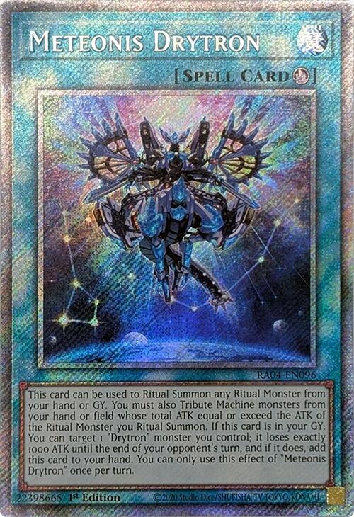 Meteonis Drytron [RA04-EN096] Platinum Secret Rare | Galactic Gamez