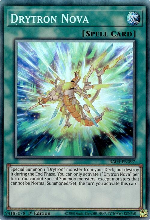 Drytron Nova [RA04-EN097] Prismatic Collector's Rare | Galactic Gamez
