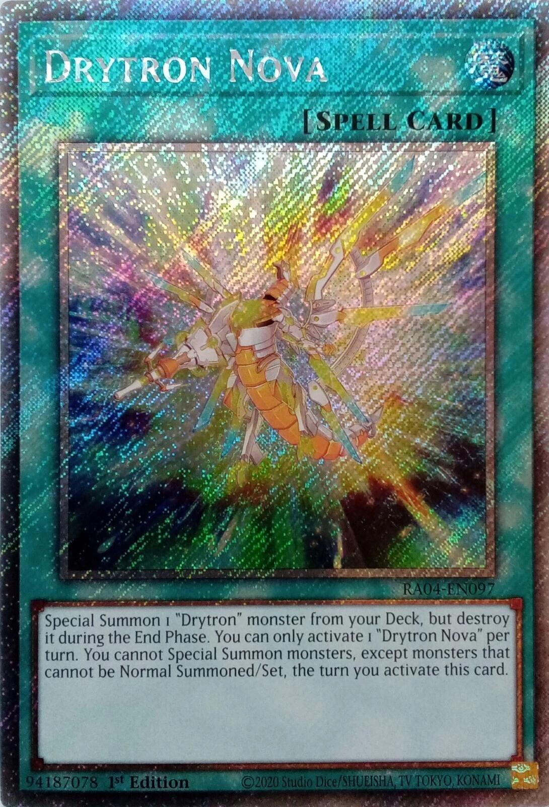 Drytron Nova [RA04-EN097] Platinum Secret Rare | Galactic Gamez