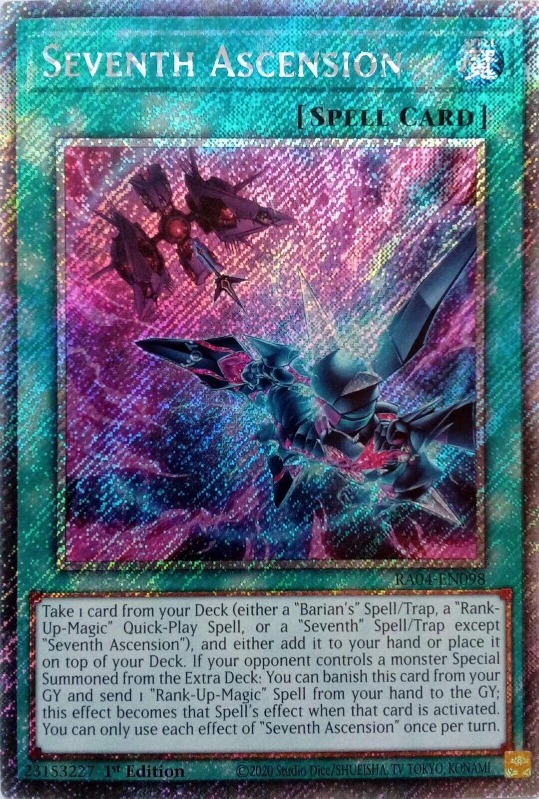Seventh Ascension [RA04-EN098] Platinum Secret Rare | Galactic Gamez