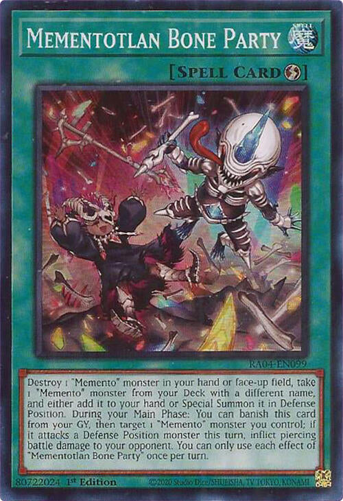 Mementotlan Bone Party [RA04-EN099] Super Rare | Galactic Gamez