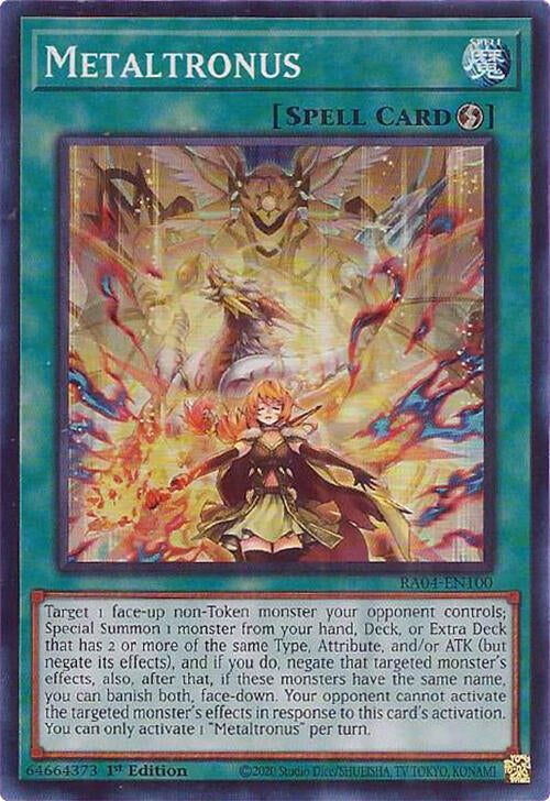 Metaltronus [RA04-EN100] Super Rare | Galactic Gamez