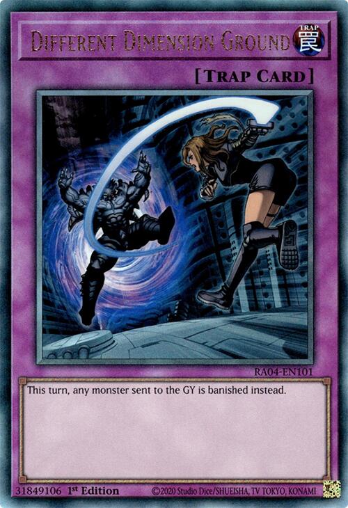 Different Dimension Ground [RA04-EN101] Prismatic Ultimate Rare | Galactic Gamez