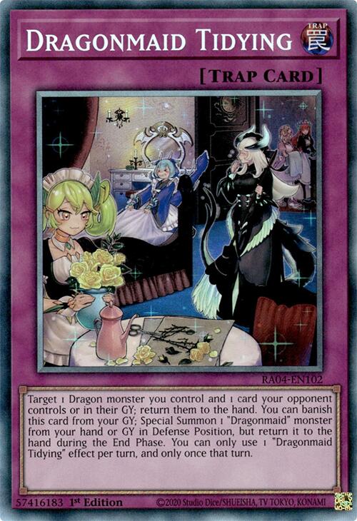 Dragonmaid Tidying [RA04-EN102] Prismatic Collector's Rare | Galactic Gamez