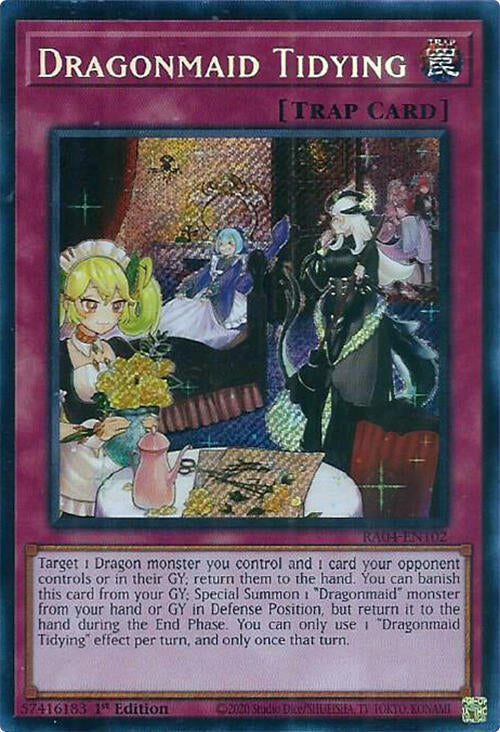 Dragonmaid Tidying [RA04-EN102] Secret Rare | Galactic Gamez