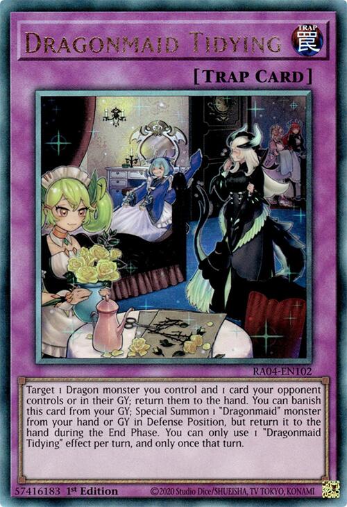 Dragonmaid Tidying [RA04-EN102] Prismatic Ultimate Rare | Galactic Gamez