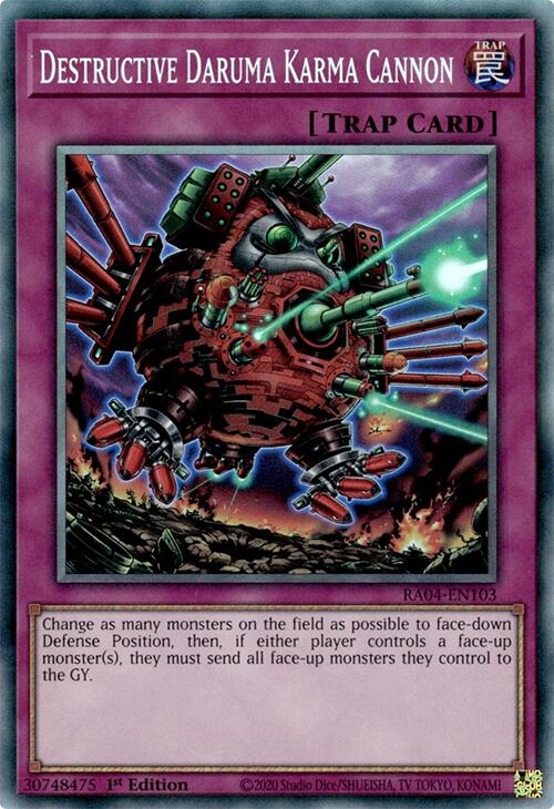 Destructive Daruma Karma Cannon [RA04-EN103] Prismatic Collector's Rare | Galactic Gamez