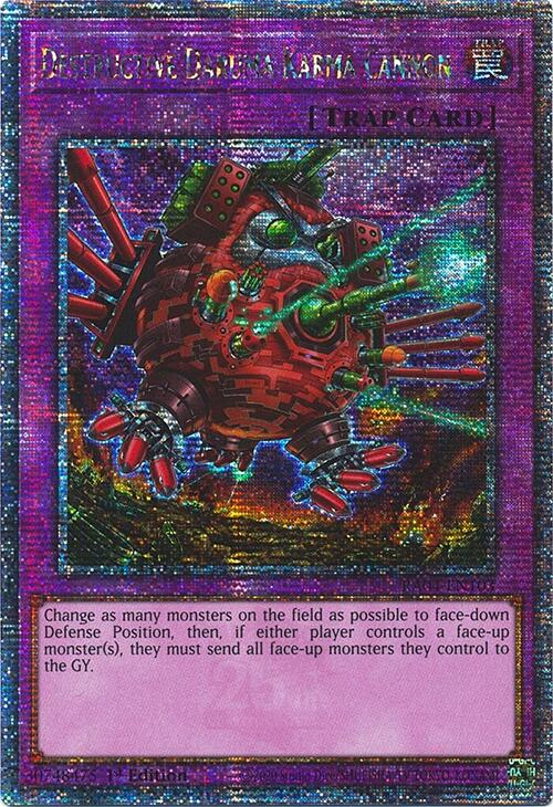 Destructive Daruma Karma Cannon [RA04-EN103] Quarter Century Secret Rare | Galactic Gamez