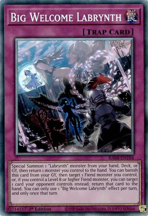 Big Welcome Labrynth [RA04-EN104] Prismatic Collector's Rare | Galactic Gamez