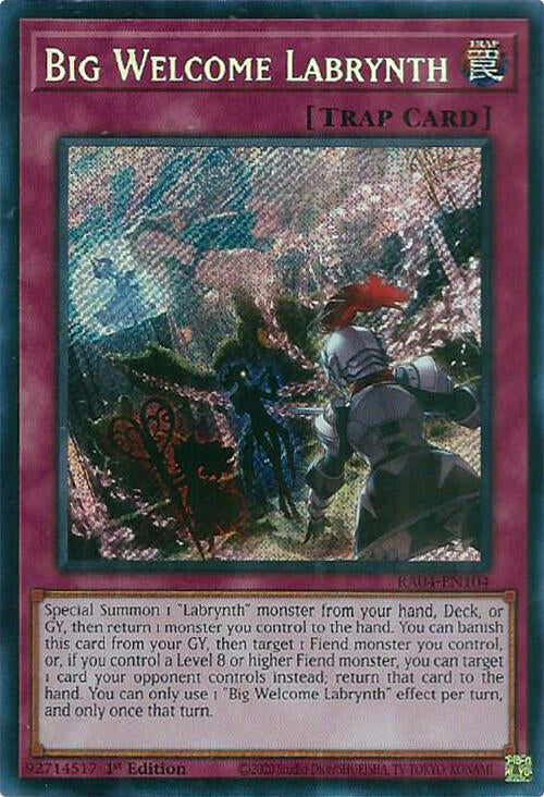 Big Welcome Labrynth [RA04-EN104] Secret Rare | Galactic Gamez