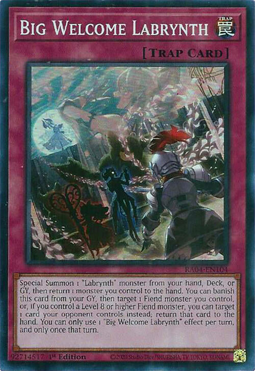 Big Welcome Labrynth [RA04-EN104] Super Rare | Galactic Gamez