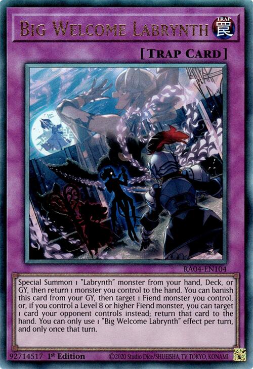 Big Welcome Labrynth [RA04-EN104] Prismatic Ultimate Rare | Galactic Gamez