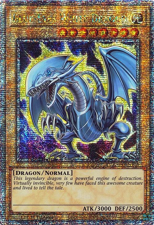 Blue-Eyes White Dragon (7th Art) [RA04-EN108] Quarter Century Secret Rare | Galactic Gamez