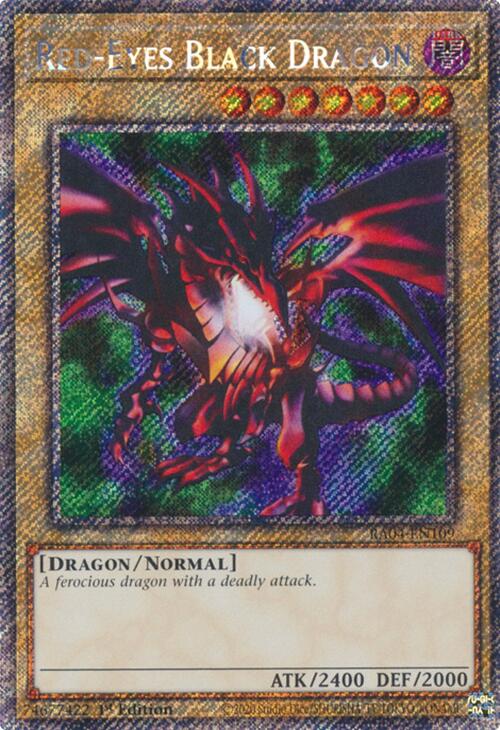 Red-Eyes Black Dragon (4th Art) [RA04-EN109] Platinum Secret Rare | Galactic Gamez