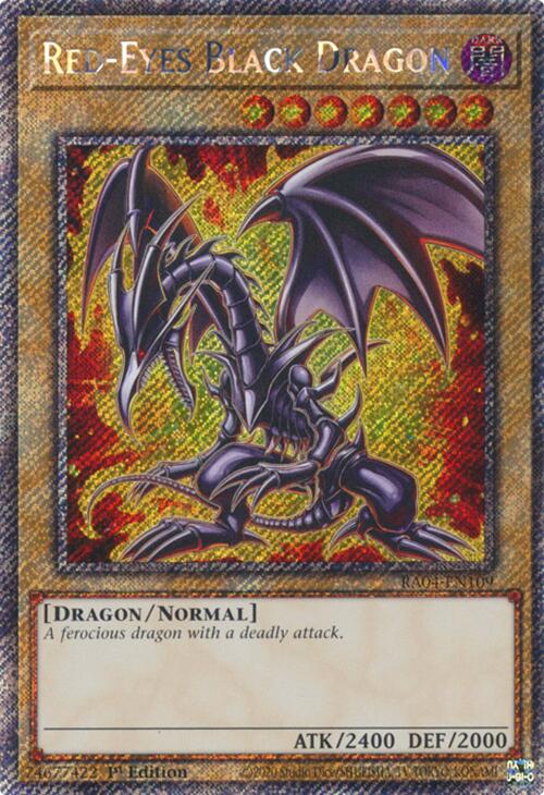 Red-Eyes Black Dragon (7th Art) [RA04-EN109] Platinum Secret Rare | Galactic Gamez