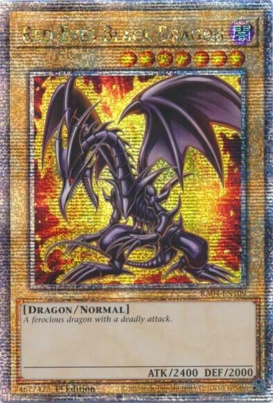 Red-Eyes Black Dragon (7th Art) [RA04-EN109] Quarter Century Secret Rare | Galactic Gamez