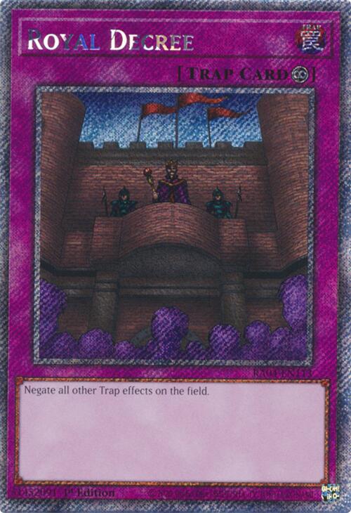 Royal Decree [RA04-EN113] Platinum Secret Rare | Galactic Gamez