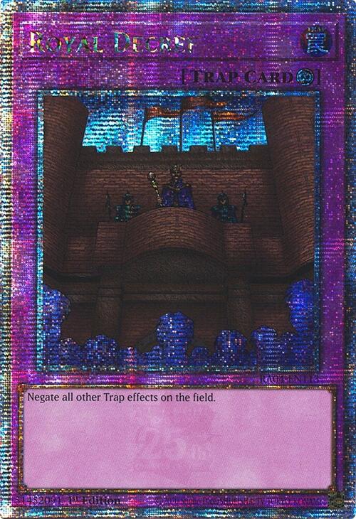 Royal Decree [RA04-EN113] Quarter Century Secret Rare | Galactic Gamez