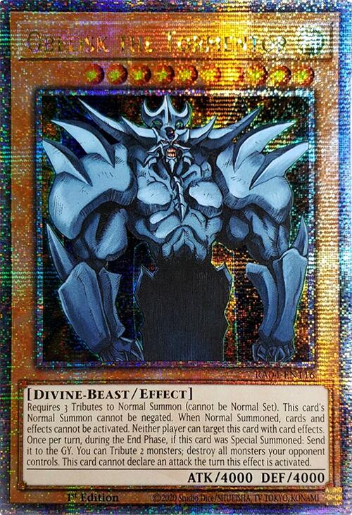 Obelisk the Tormentor [RA04-EN116] Quarter Century Secret Rare | Galactic Gamez
