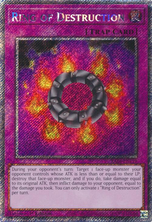 Ring of Destruction [RA04-EN119] Platinum Secret Rare | Galactic Gamez