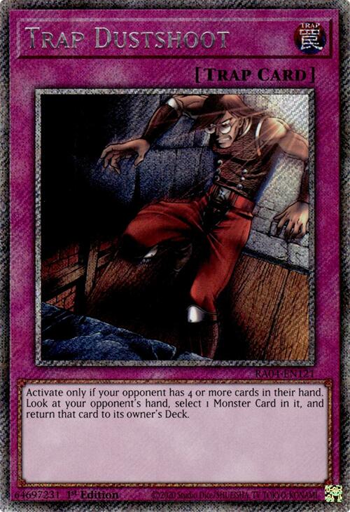 Trap Dustshoot [RA04-EN121] Platinum Secret Rare | Galactic Gamez