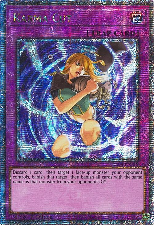 Karma Cut [RA04-EN128] Quarter Century Secret Rare | Galactic Gamez