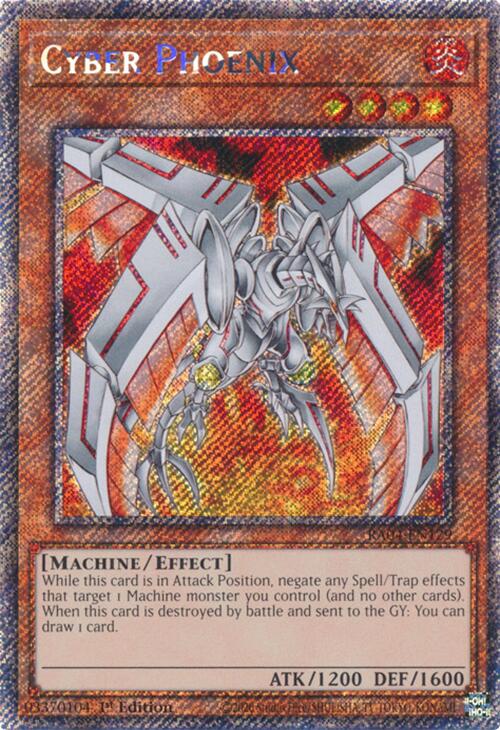 Cyber Phoenix [RA04-EN129] Platinum Secret Rare | Galactic Gamez
