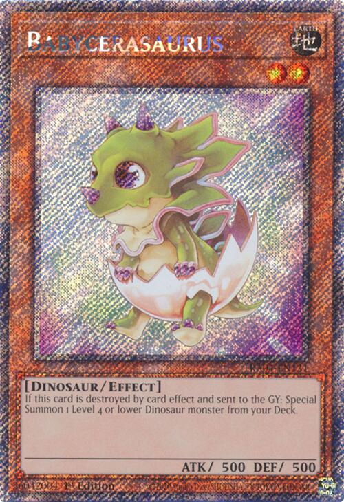 Babycerasaurus [RA04-EN131] Platinum Secret Rare | Galactic Gamez