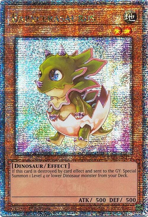 Babycerasaurus [RA04-EN131] Quarter Century Secret Rare | Galactic Gamez