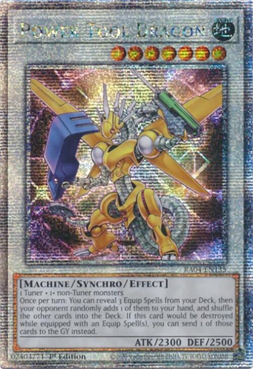 Power Tool Dragon [RA04-EN135] Quarter Century Secret Rare | Galactic Gamez