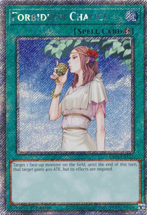 Forbidden Chalice [RA04-EN137] Platinum Secret Rare | Galactic Gamez