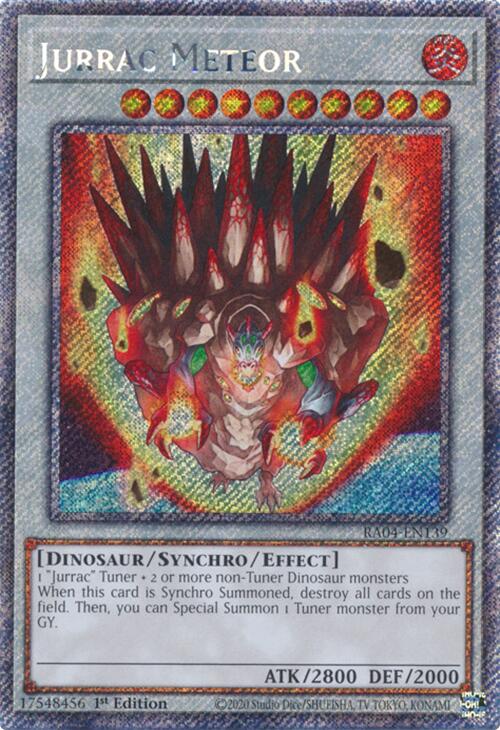 Jurrac Meteor [RA04-EN139] Platinum Secret Rare | Galactic Gamez