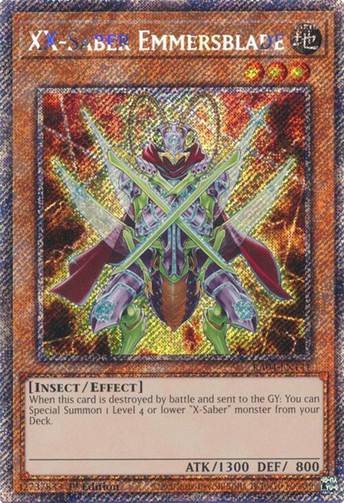 XX-Saber Emmersblade [RA04-EN141] Platinum Secret Rare | Galactic Gamez