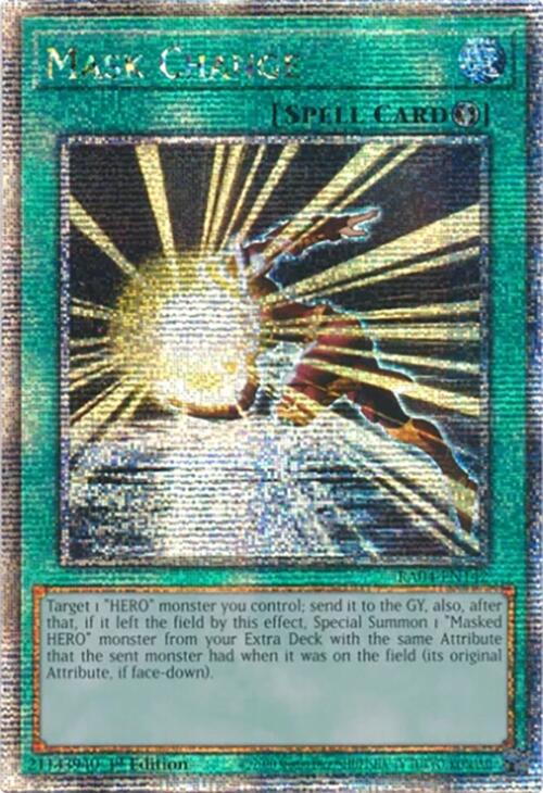 Mask Change [RA04-EN142] Quarter Century Secret Rare | Galactic Gamez