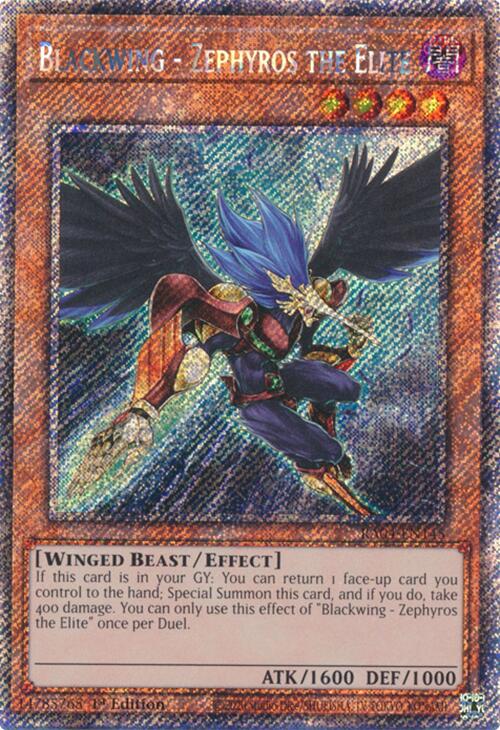Blackwing - Zephyros the Elite [RA04-EN145] Platinum Secret Rare | Galactic Gamez