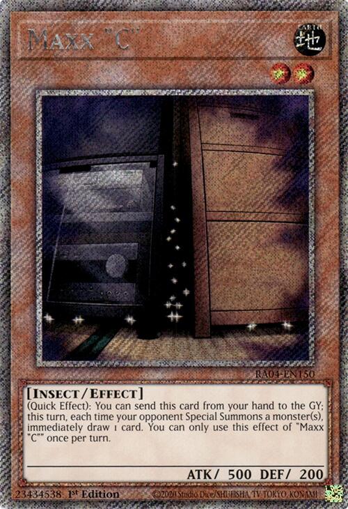 Maxx "C" [RA04-EN150] Platinum Secret Rare | Galactic Gamez