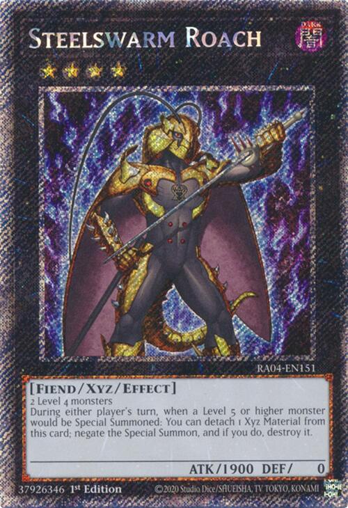 Steelswarm Roach [RA04-EN151] Platinum Secret Rare | Galactic Gamez