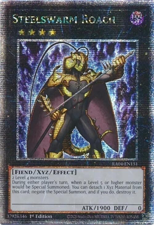 Steelswarm Roach [RA04-EN151] Quarter Century Secret Rare | Galactic Gamez