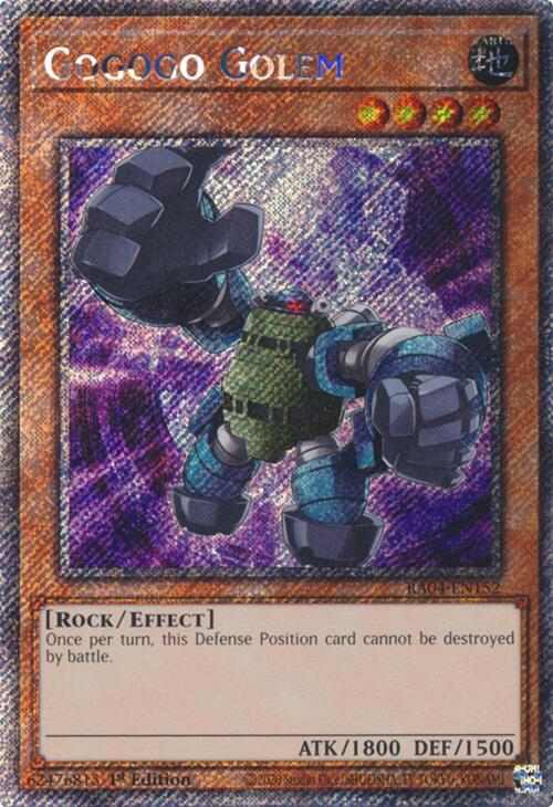 Gogogo Golem [RA04-EN152] Platinum Secret Rare | Galactic Gamez