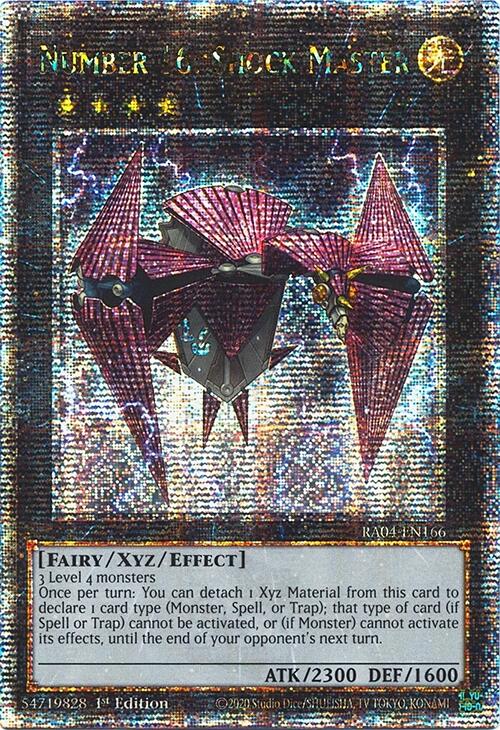 Number 16: Shock Master [RA04-EN166] Quarter Century Secret Rare | Galactic Gamez